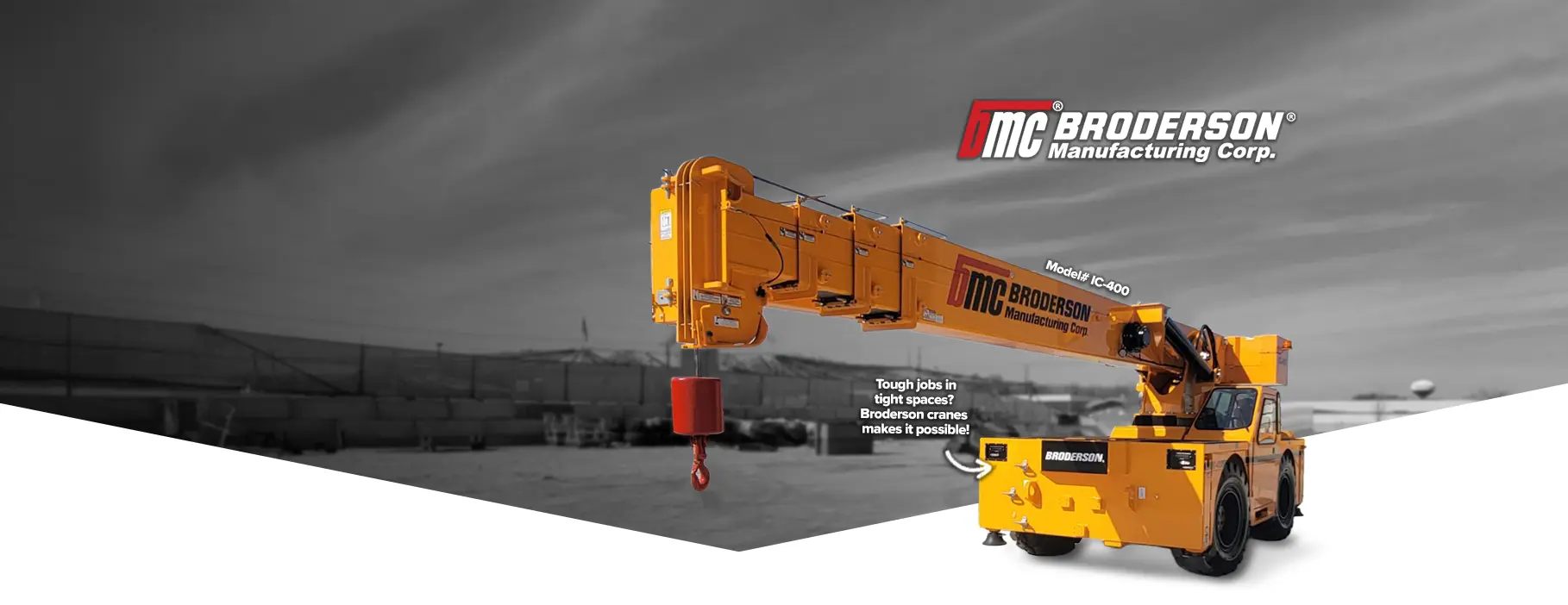 Carry Deck Cranes from Broderson banner