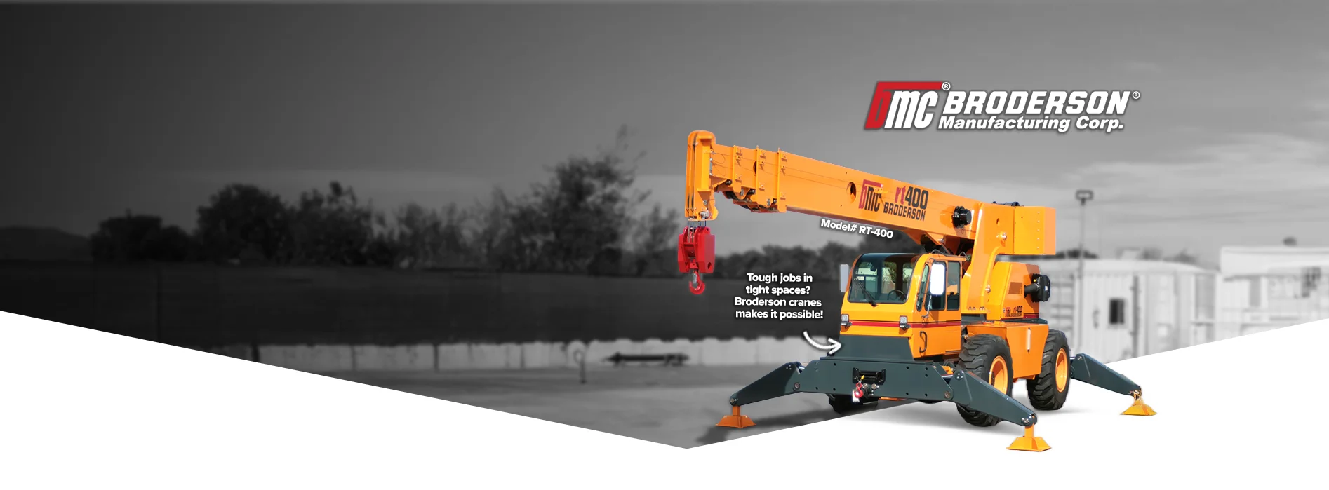 Broderson rough terrain cranes banner
