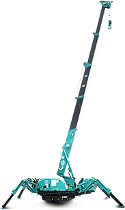 Maeda MC285C mini spider Crane at the construction site