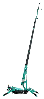 Maeda MC815C mini spider Crane operating in job site