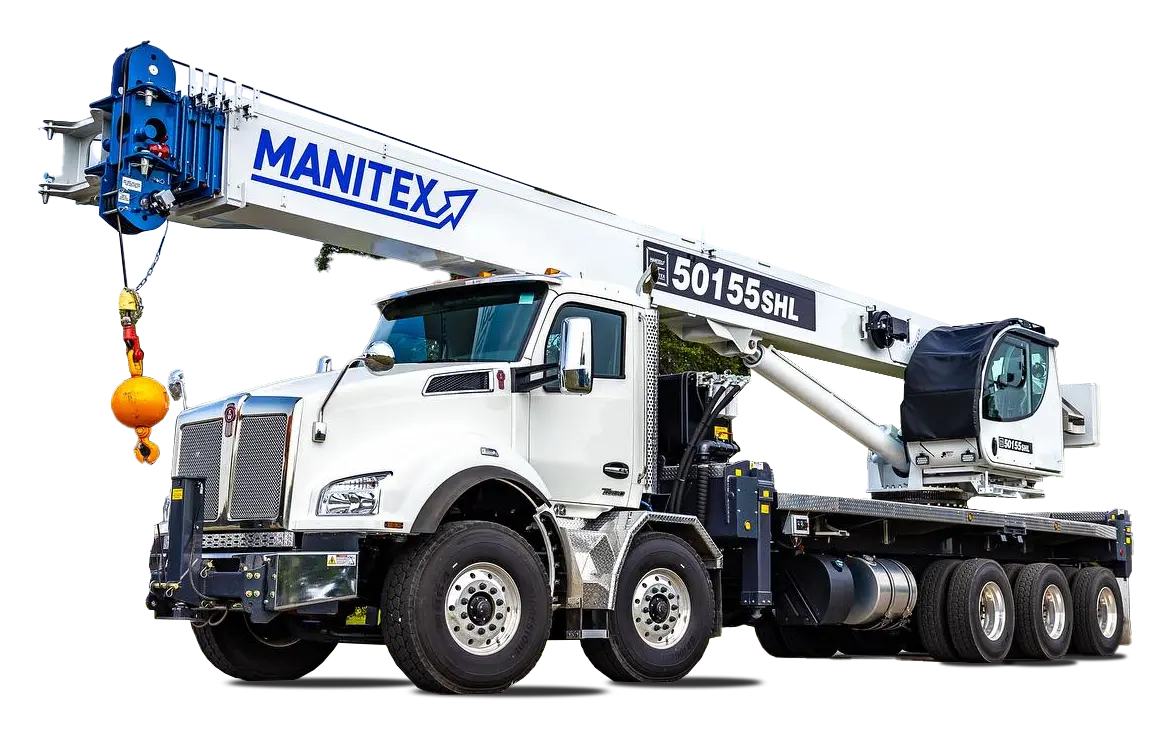 Red telehandler equipment
