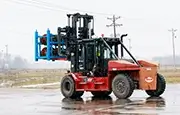 Taylor XH550M Forklift operating on jobsite