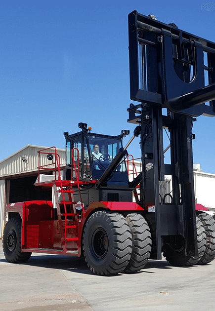 Taylor X925 Heavy Duty Forklift operating on jobsite