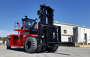 Taylor X925 Heavy Duty Forklift operating on jobsite