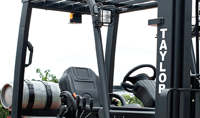 Taylor GT66 forklift seat and controls