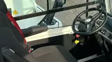 Front view of Terberg YT223 Shunt Truck with ergonomic cabin design.