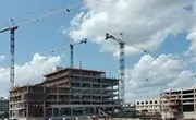 Terex Hammerhead Tower Crane operating on jobsite