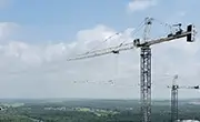 Terex Hammerhead Tower Crane operating on jobsite