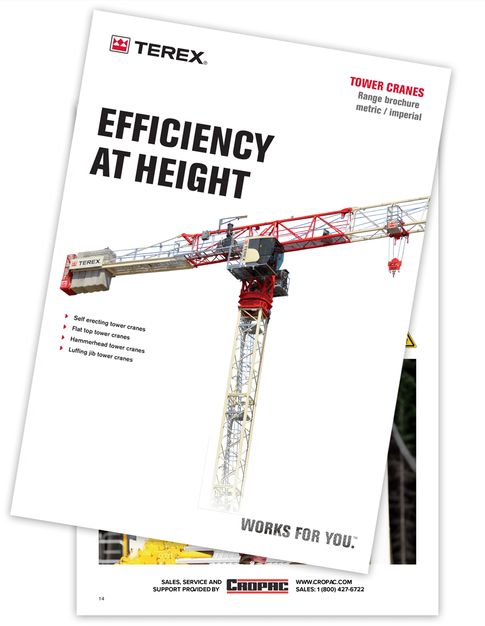 Terex Tower Cranes for Sale Brochure
